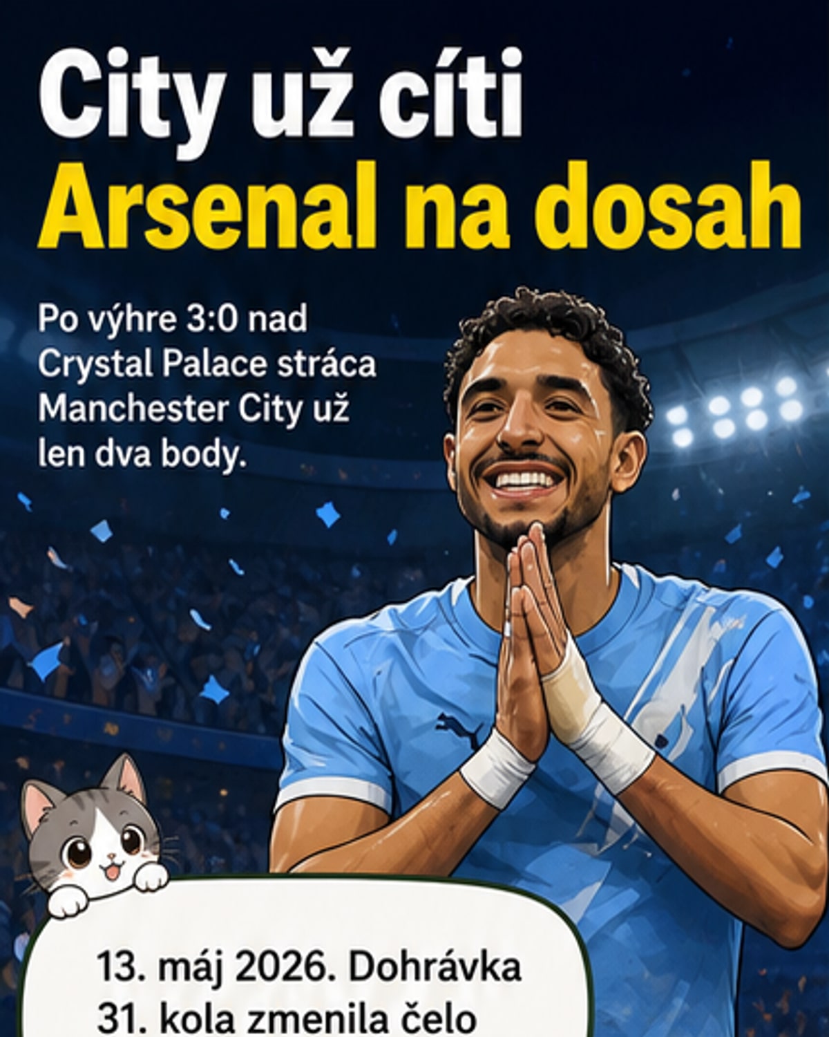 Man City dýcha na krk Arsenalu