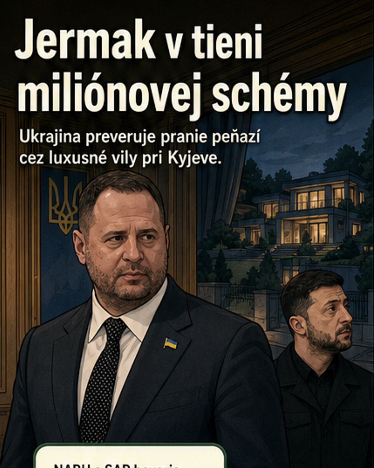 Podozrenie z prania peňazí okolo Zelenského pravej ruky