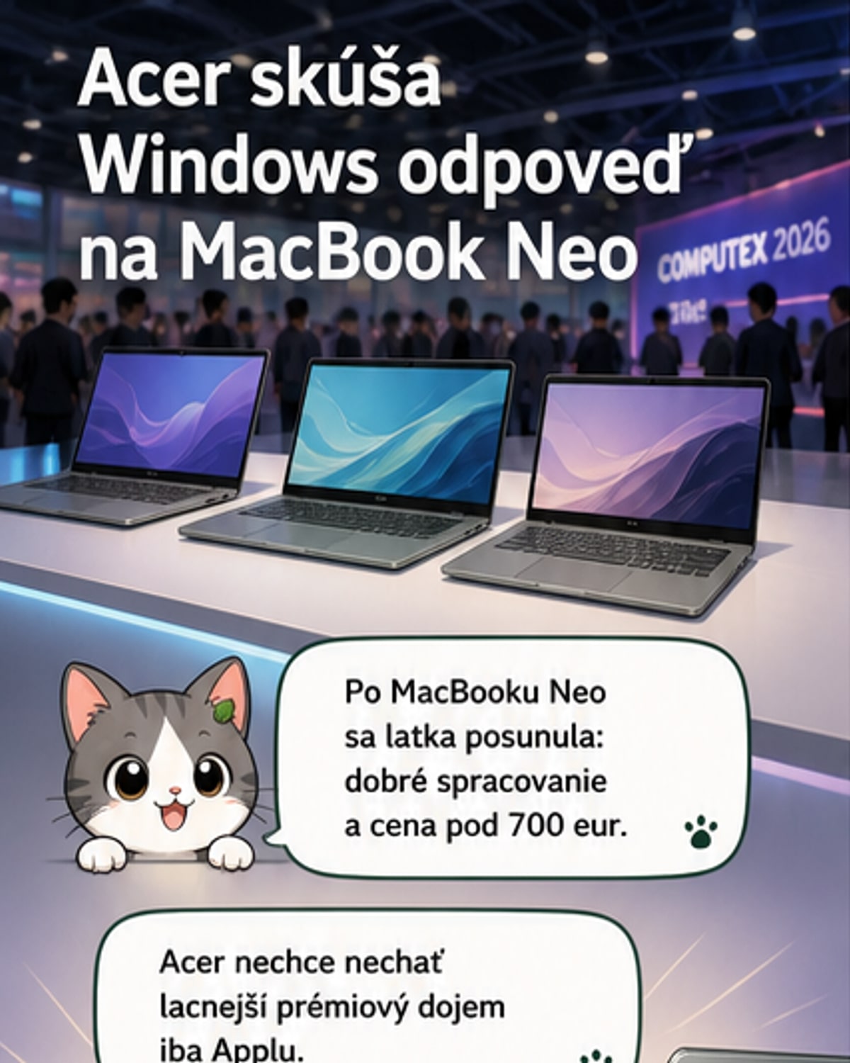 Acer odprezentoval dva nové Windows notebooky