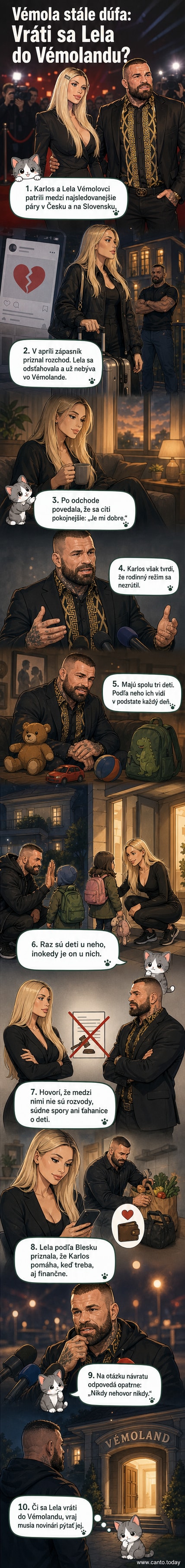 Karlos a Lela Vémolovci spolu na udalosti v máji 2025, krátko pred rozchodom.