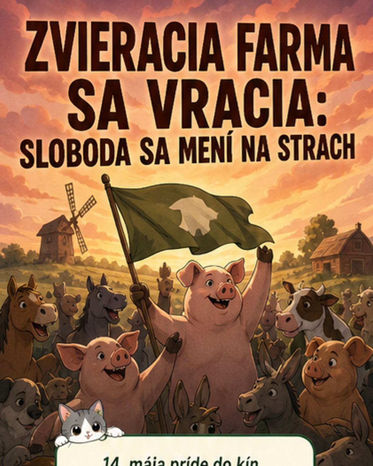 Zvieracia farma ožíva ako animovaný film