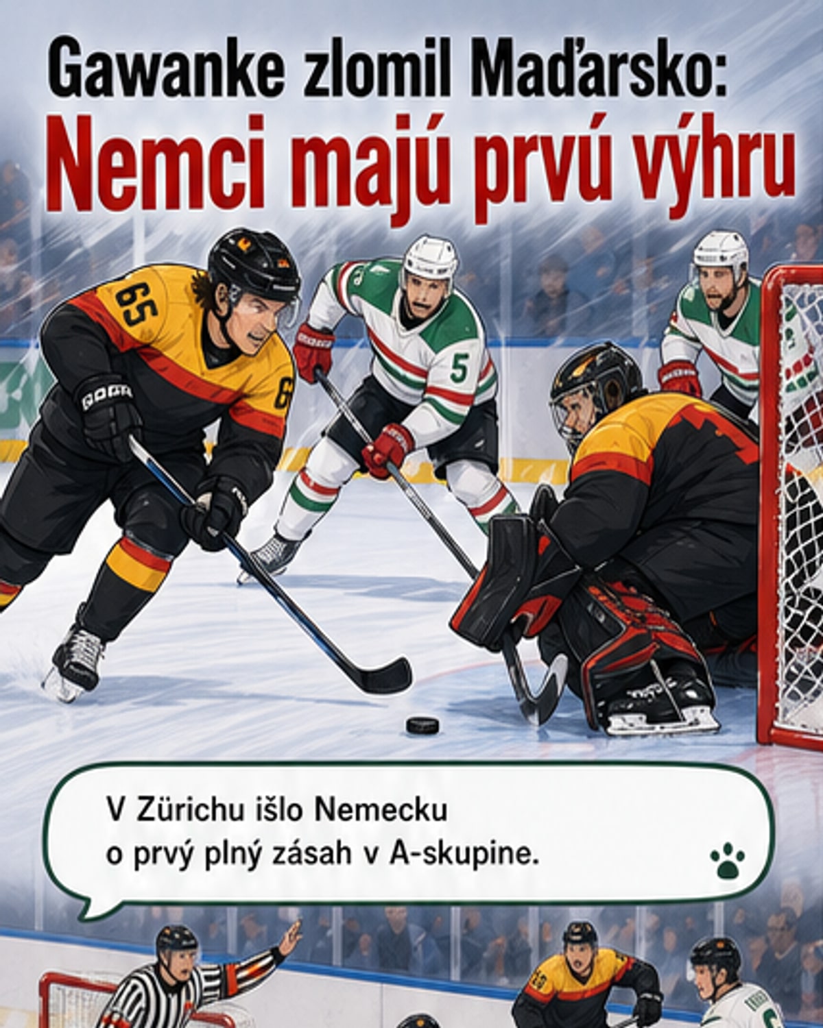 Nemecký obranca s hetrikom, víťazstvo nad Maďarskom