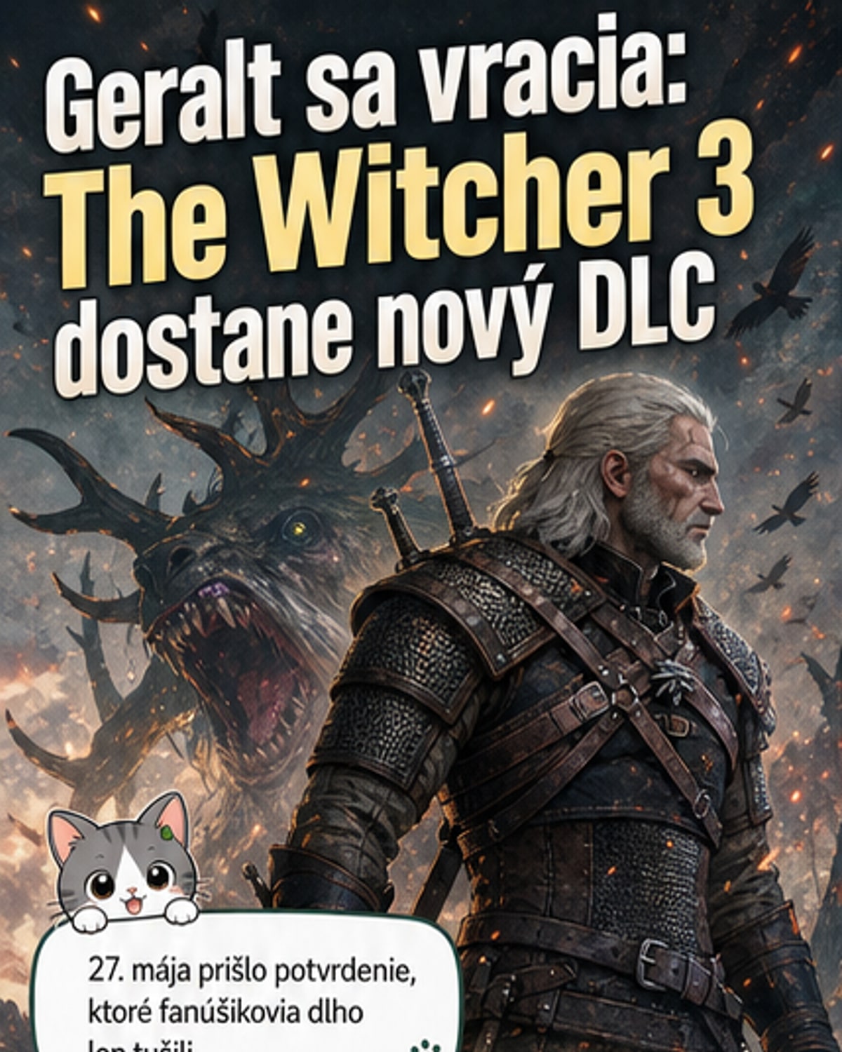 The Witcher 3 dostane nový DLC