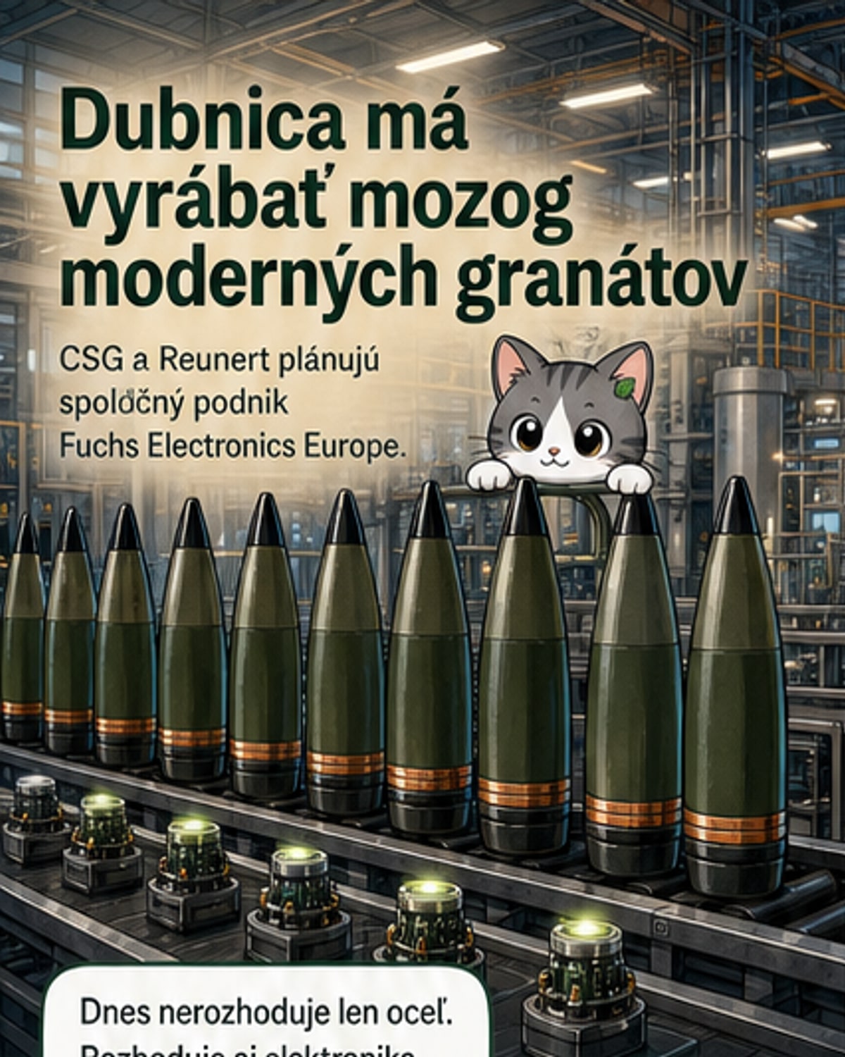 Slovensko bude vyrábať mozog granátov