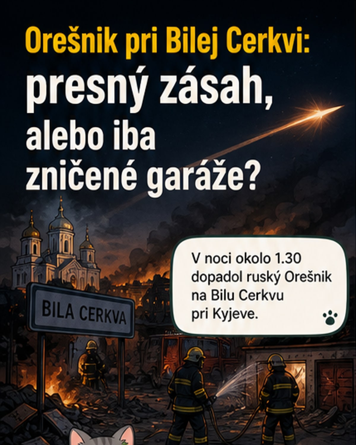 Putinova raketa zasiahla len garáže?