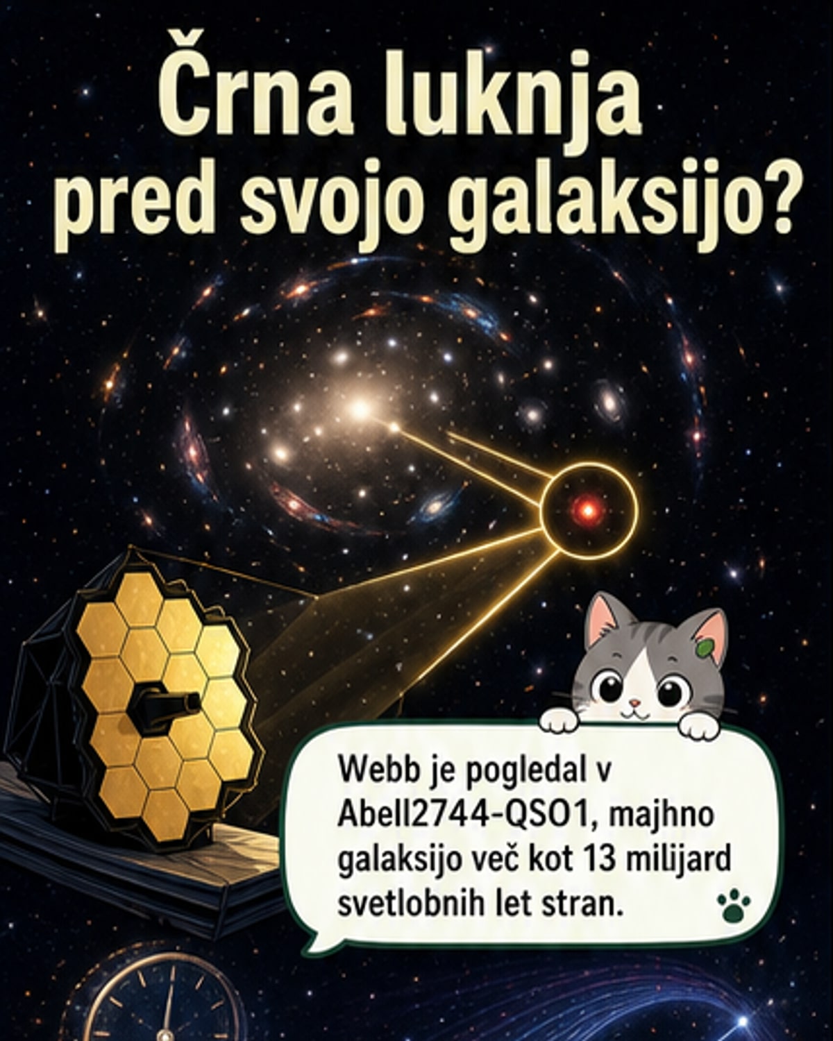 Črna luknja iz prve sekunde vesolja
