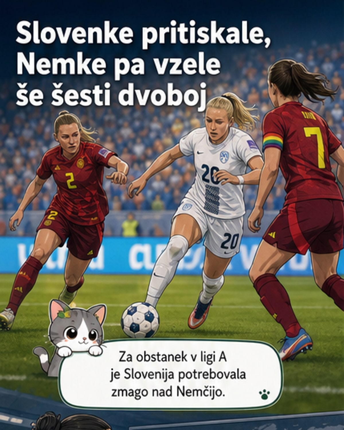 Slovenke brez točke proti Nemčiji