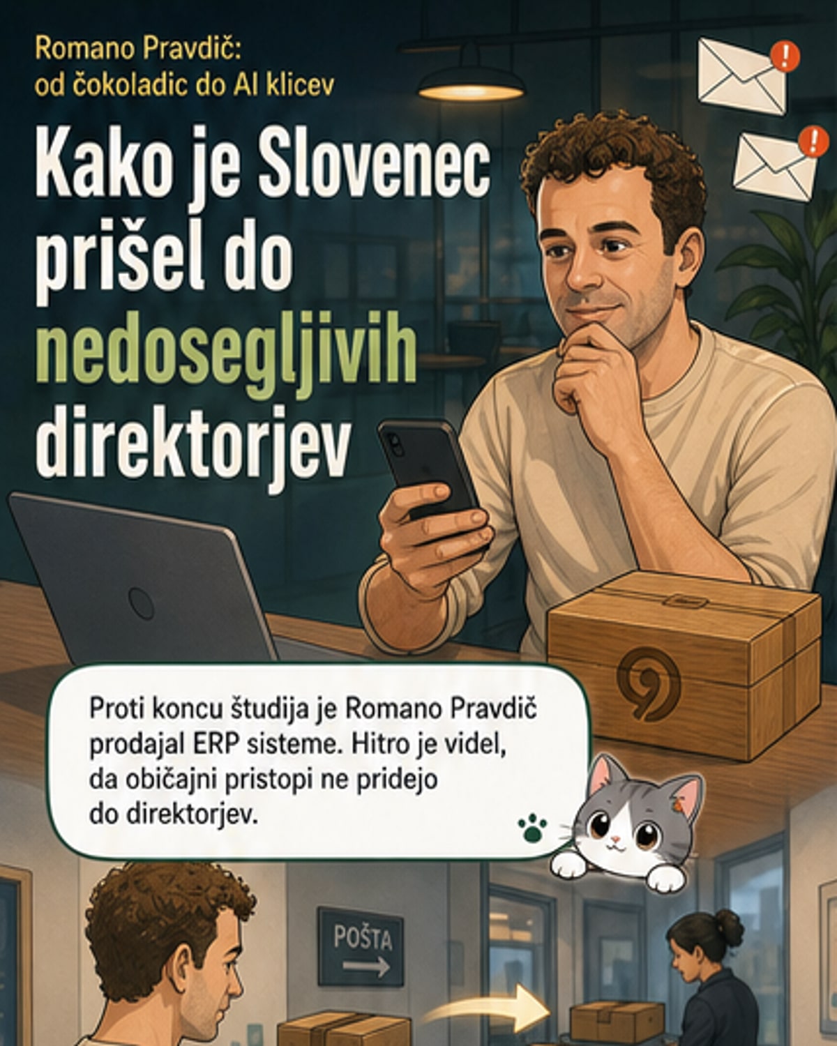 Slovenec z AI rešuje klice v podjetjih