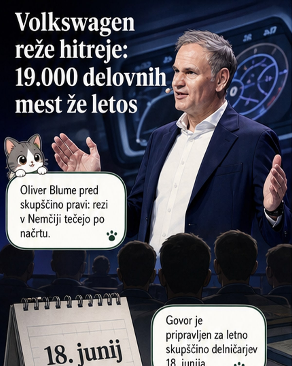 Volkswagen ukini 19.000 delovnih mest