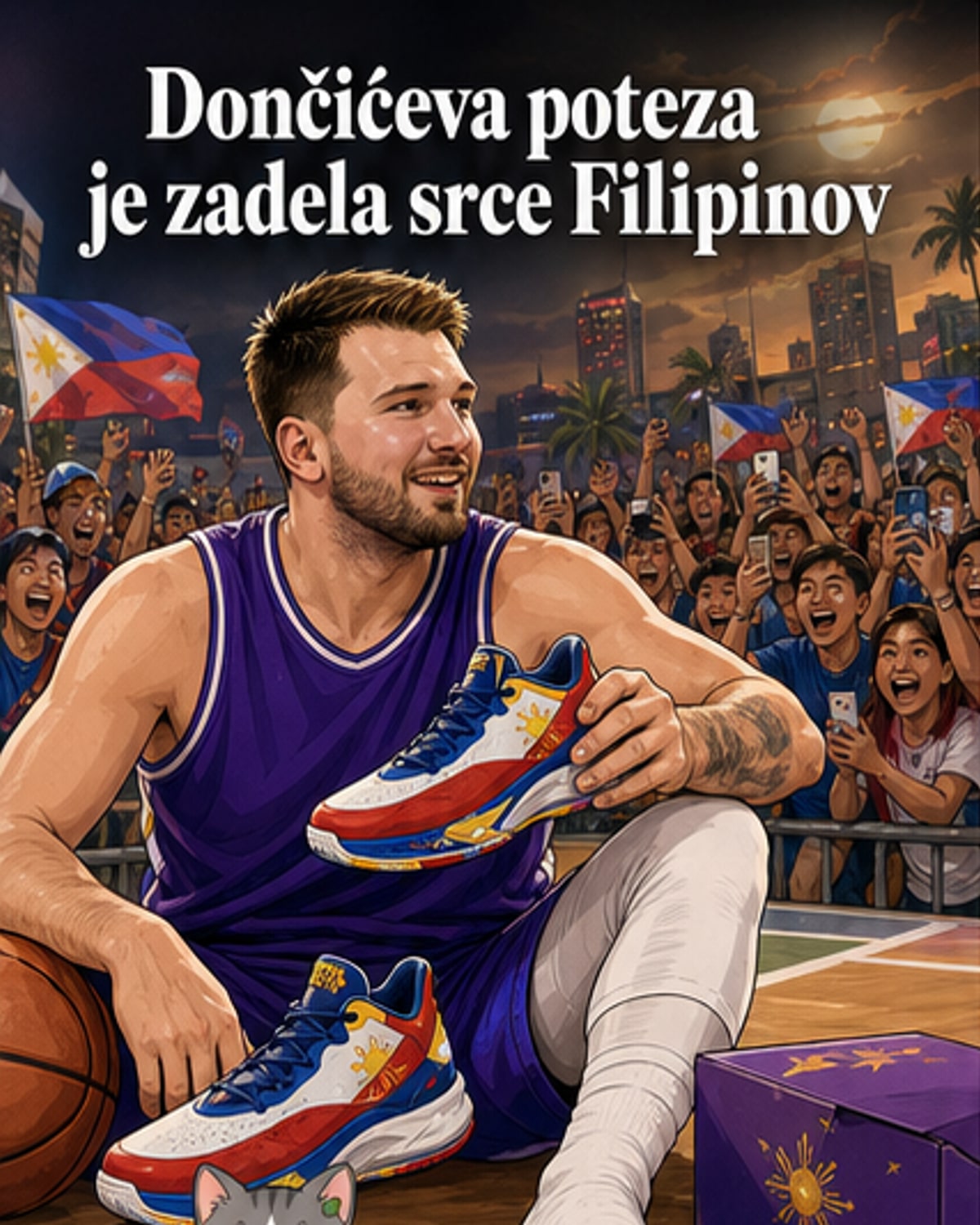 Dončić posvetil čevlje Filipinom