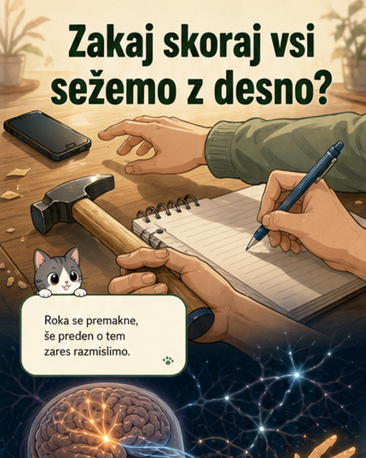 Zakaj je 90 % ljudi desničarjev?