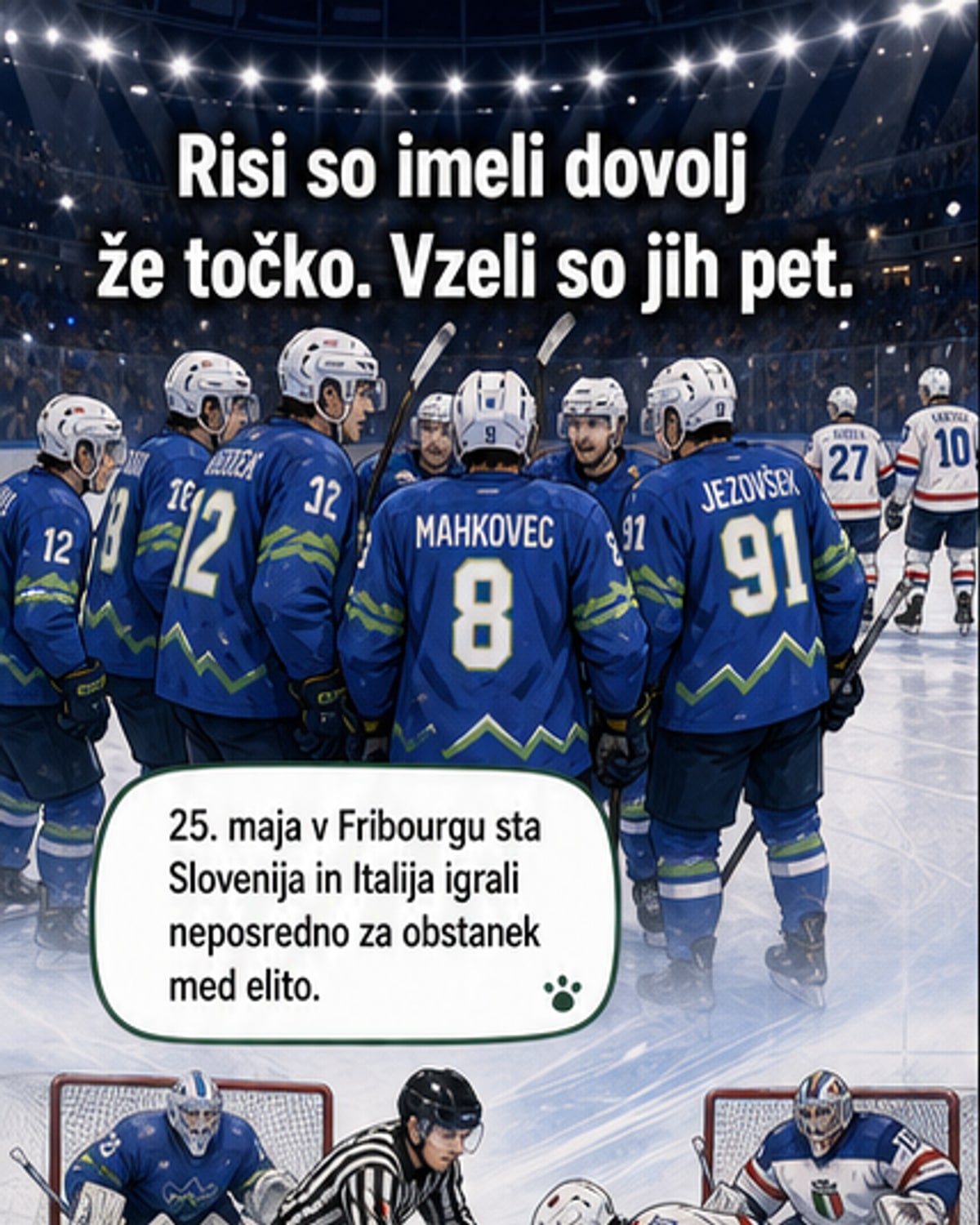 Slovenija ostaja med elito svetovnega hokeja