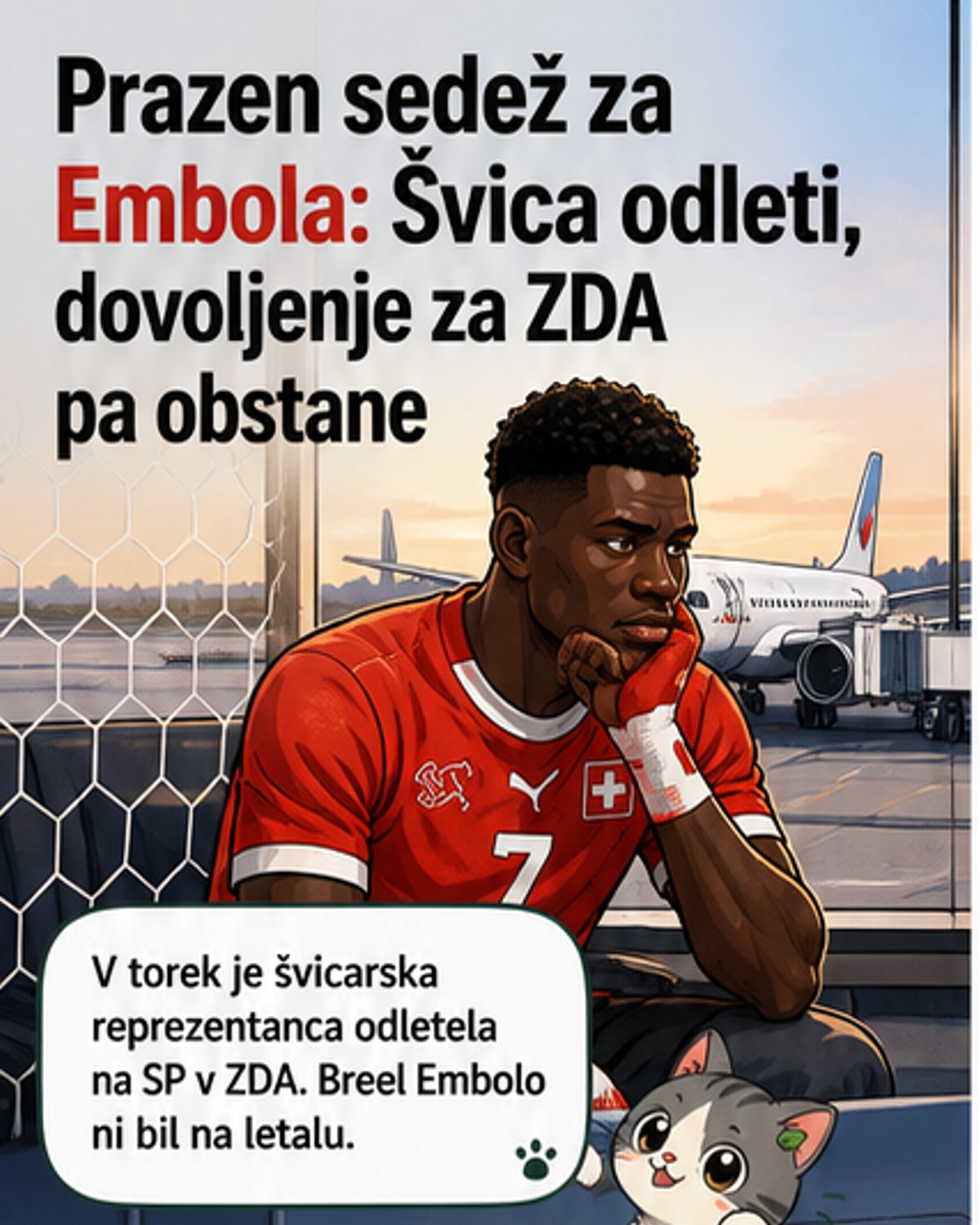Embolo ostaja v Švici