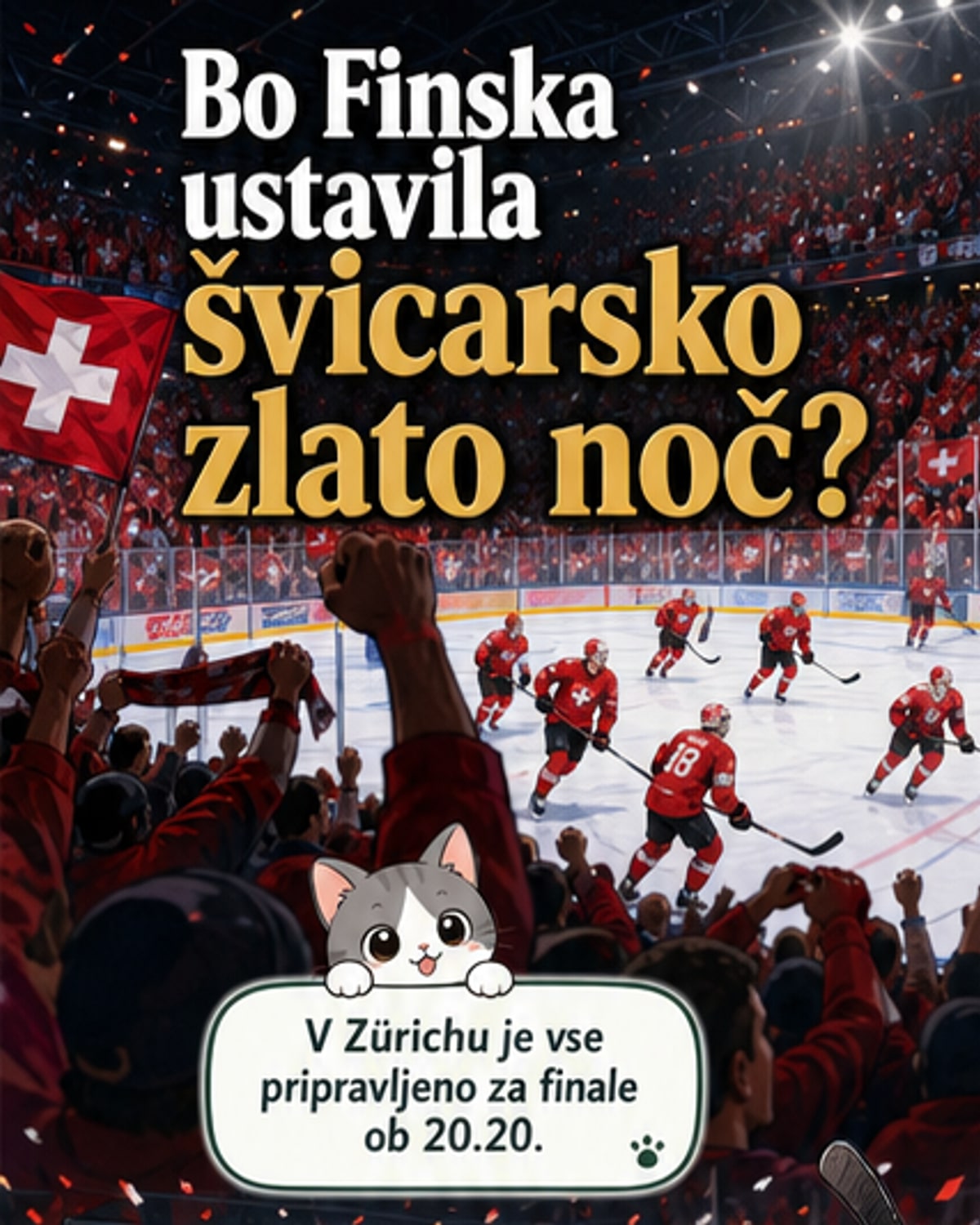 Finalna noč v Zürichu: Švica proti Finskem