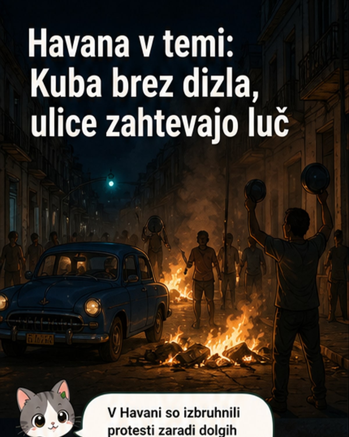 Kuba: Protesti zaradi izpadov elektrike