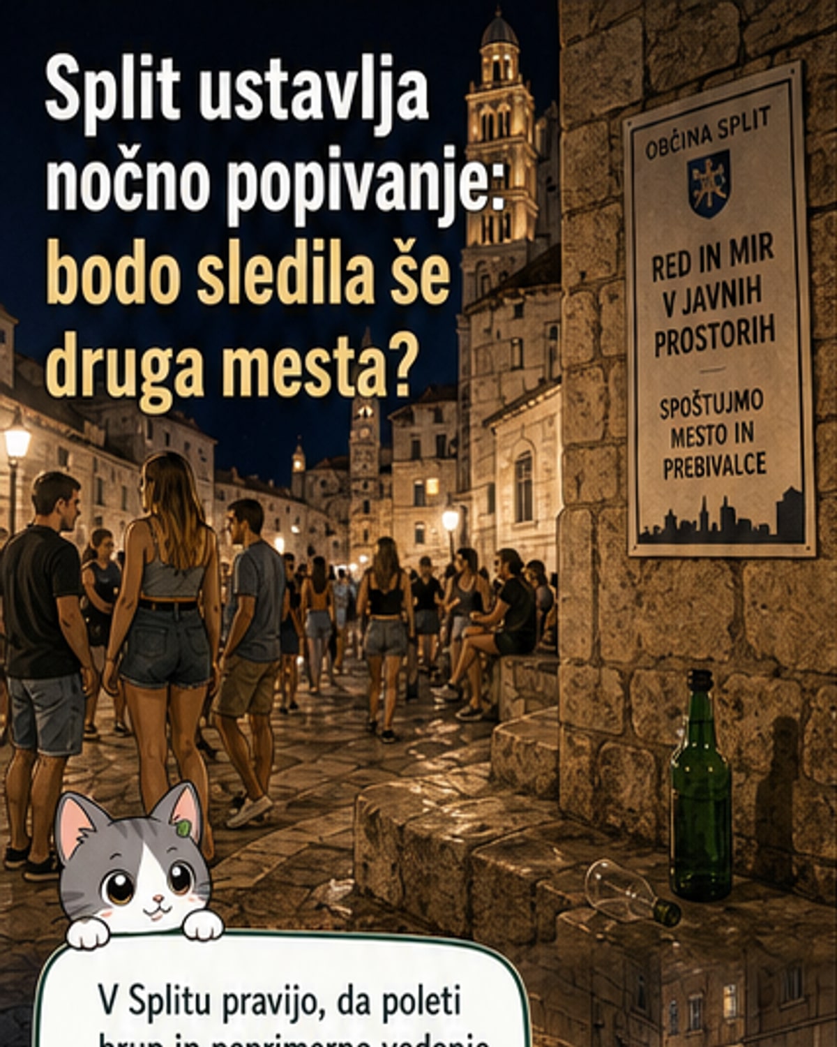 Hrvaška mesta proti nočnemu popivanju