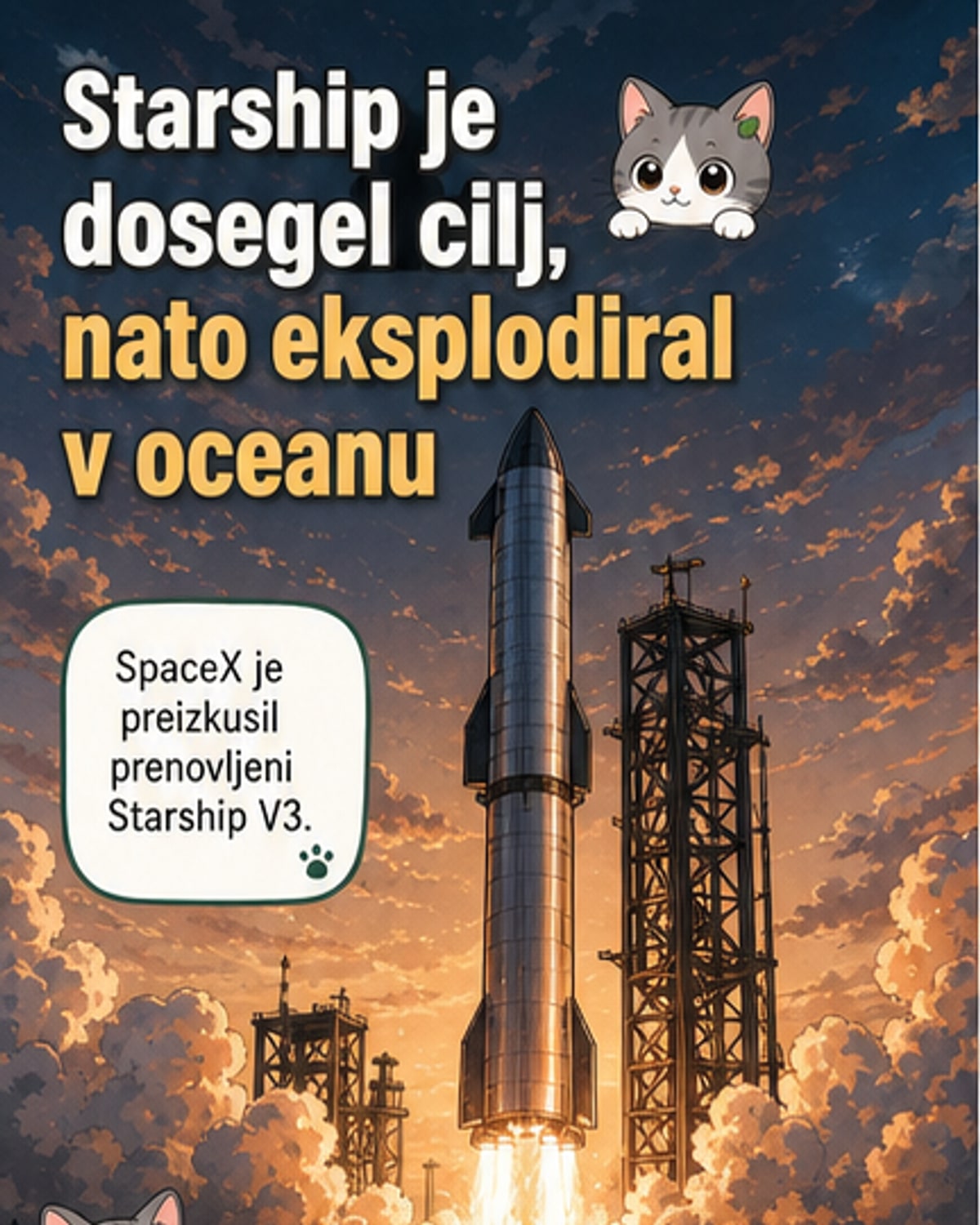 Eksplozija nove megarakete SpaceX