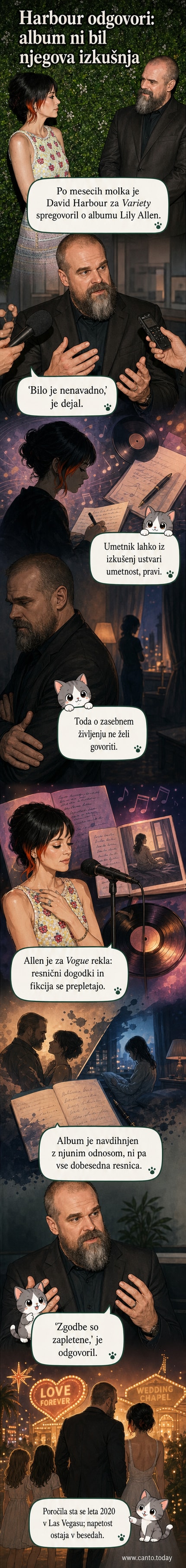 David Harbour in Lily Allen na javnem dogodku, fotografija iz arhiva