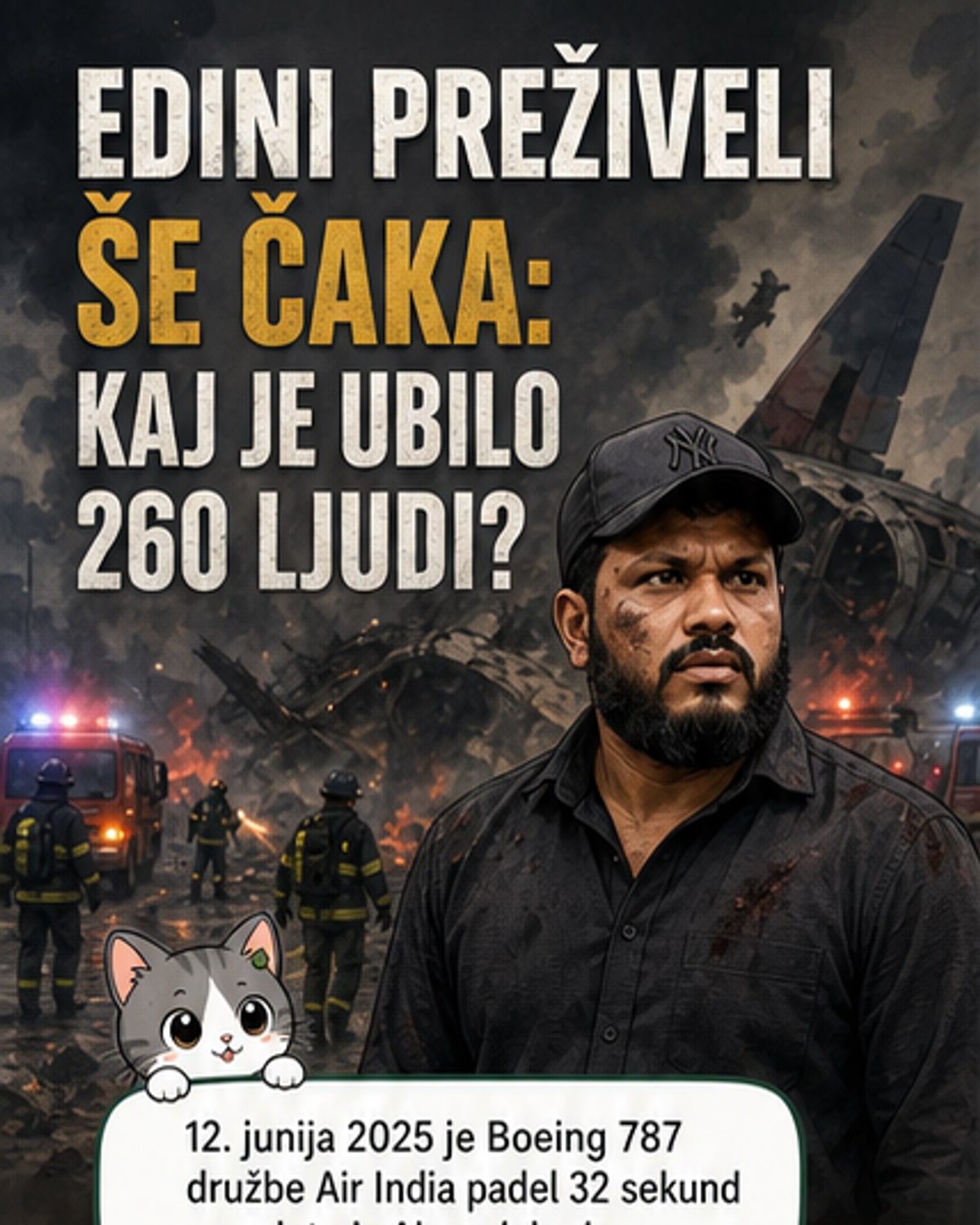 Edini preživeli po nesreči Air India zahteva odgovore