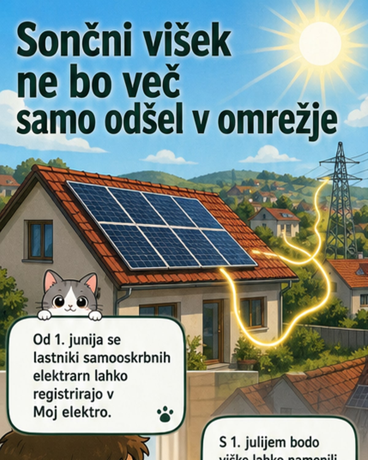 Souporaba elektrike med družinami in podjetji