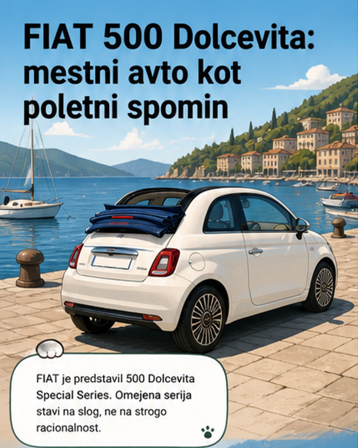 FIAT predstavil 500 Dolcevita z retro stilom