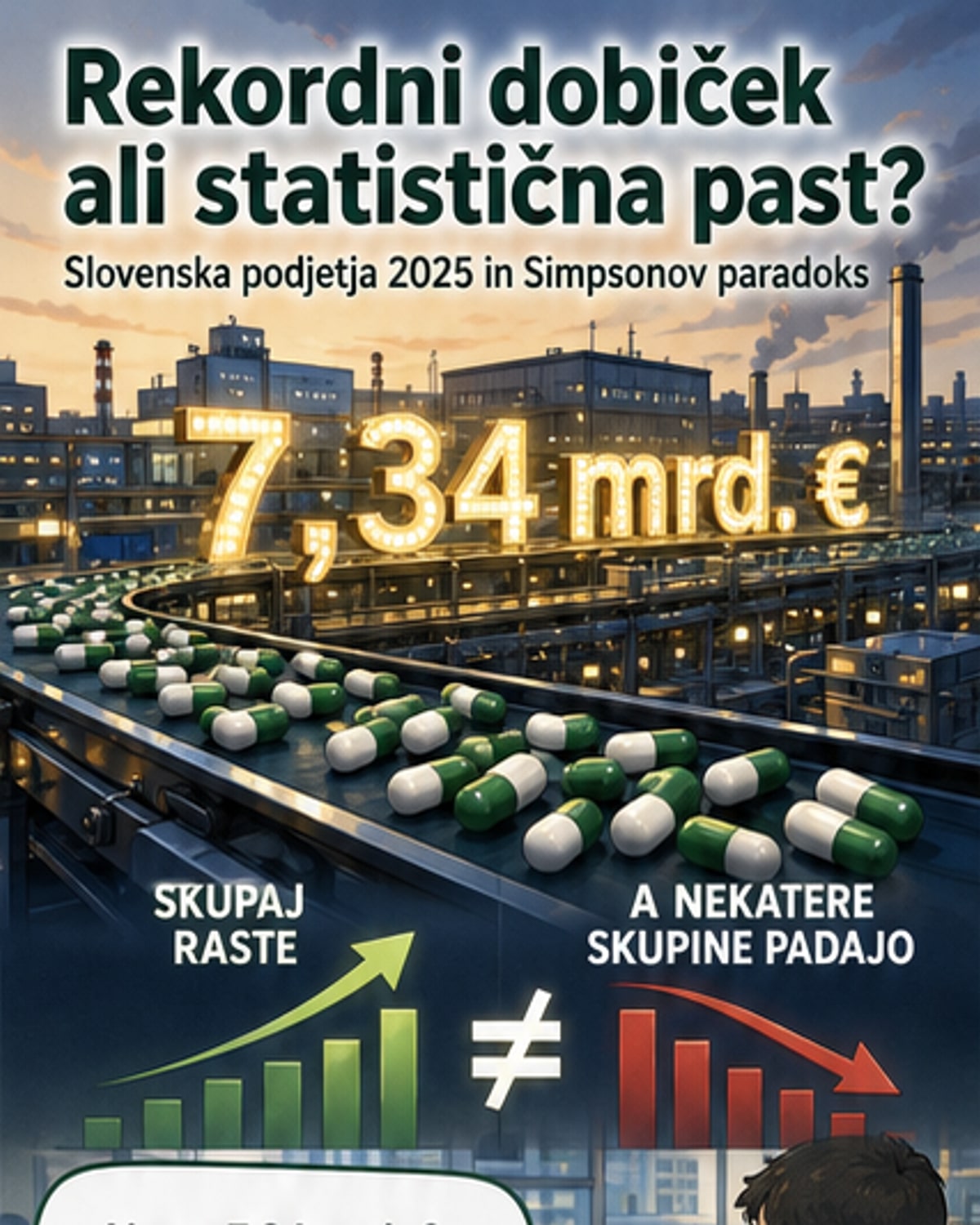 Rekorden dobiček, a kdo res zasluži?