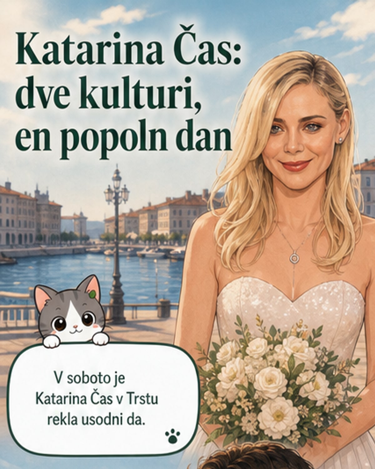 Katarina Čas se je poročila