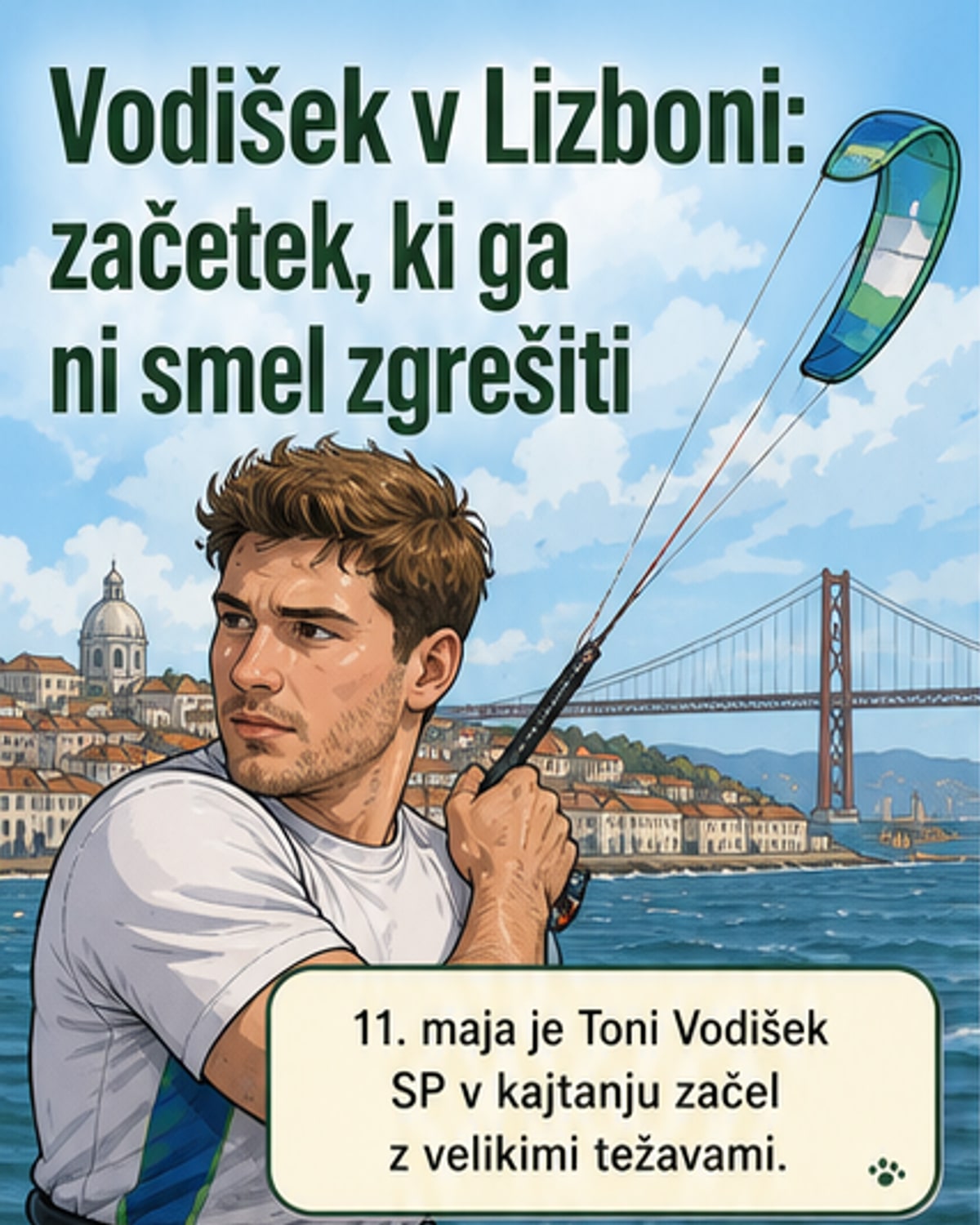 Toni Vodišek na SP začel z velikimi težavami
