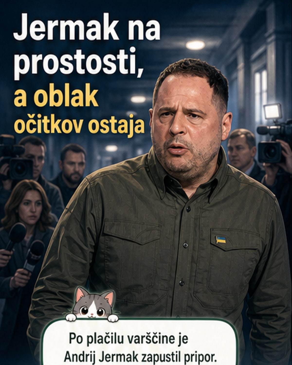 Jermak izpuščen na varščini