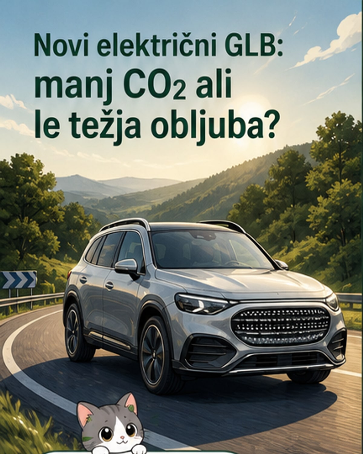 Mercedes zmanjša emisije pri novem električnem GLB