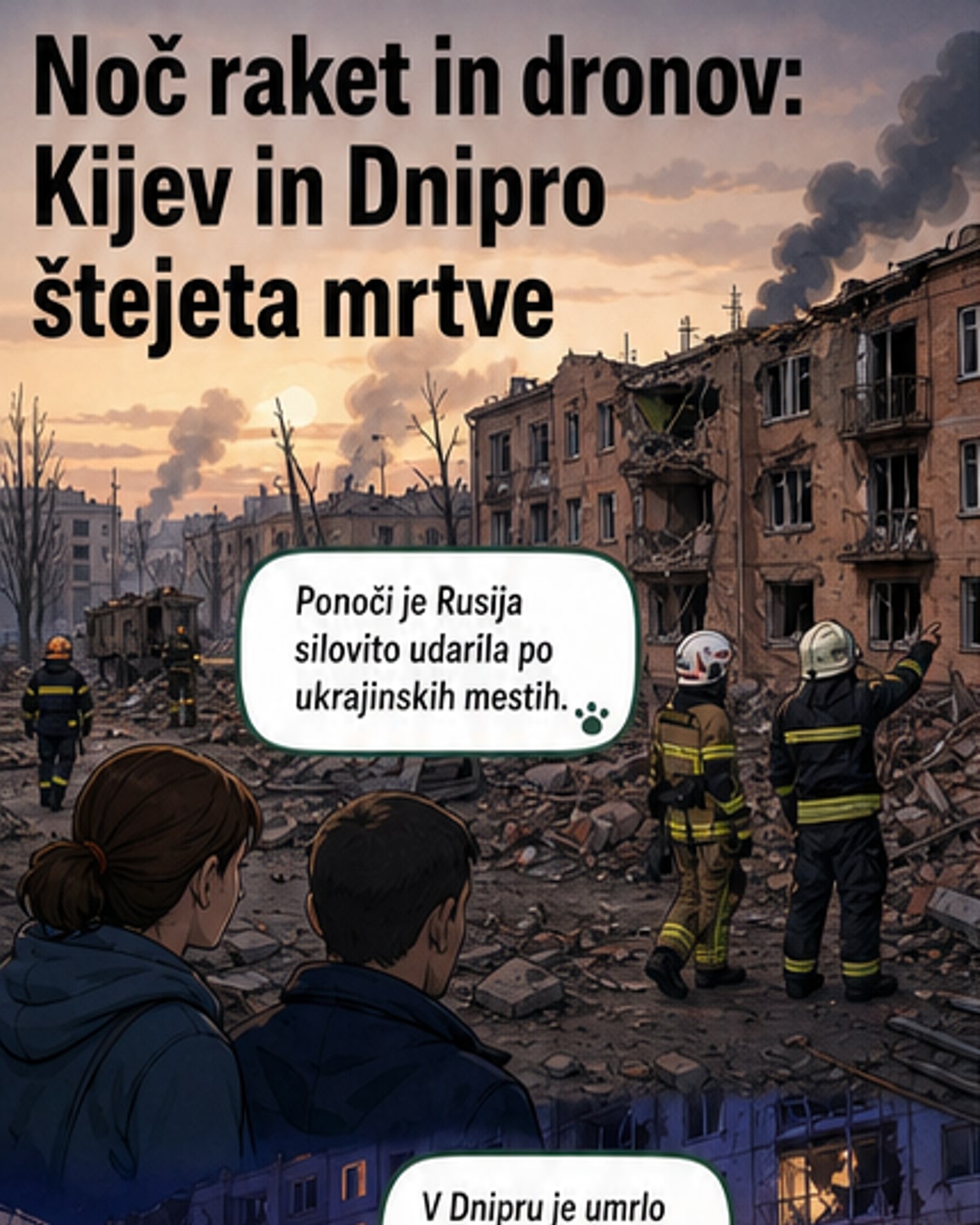 Rusija udarila po mestih: 13 mrtvih