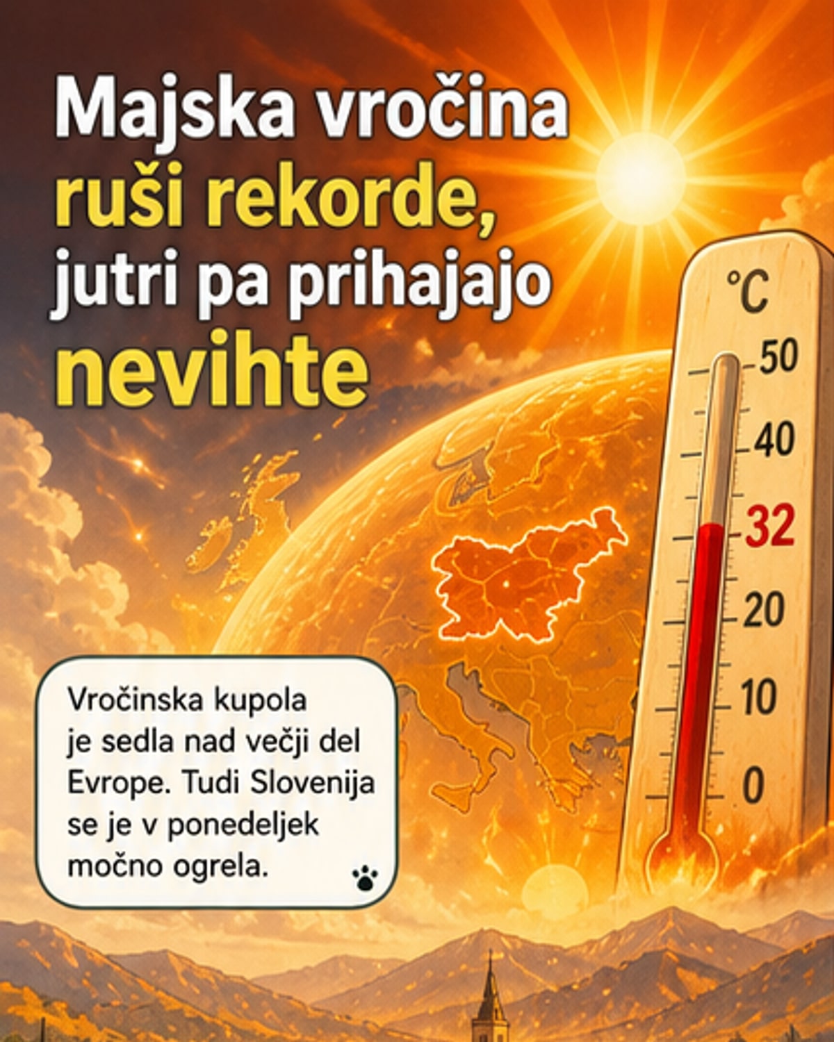 Evropa pod vročinsko kupolo