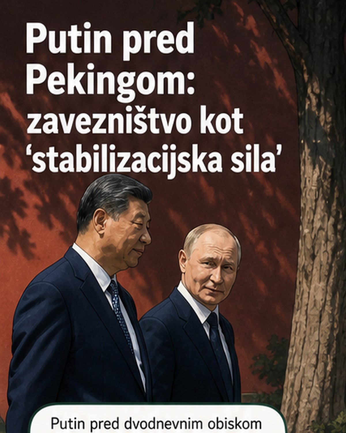 Putin: Rusija in Kitajska kot stabilizacijska sila