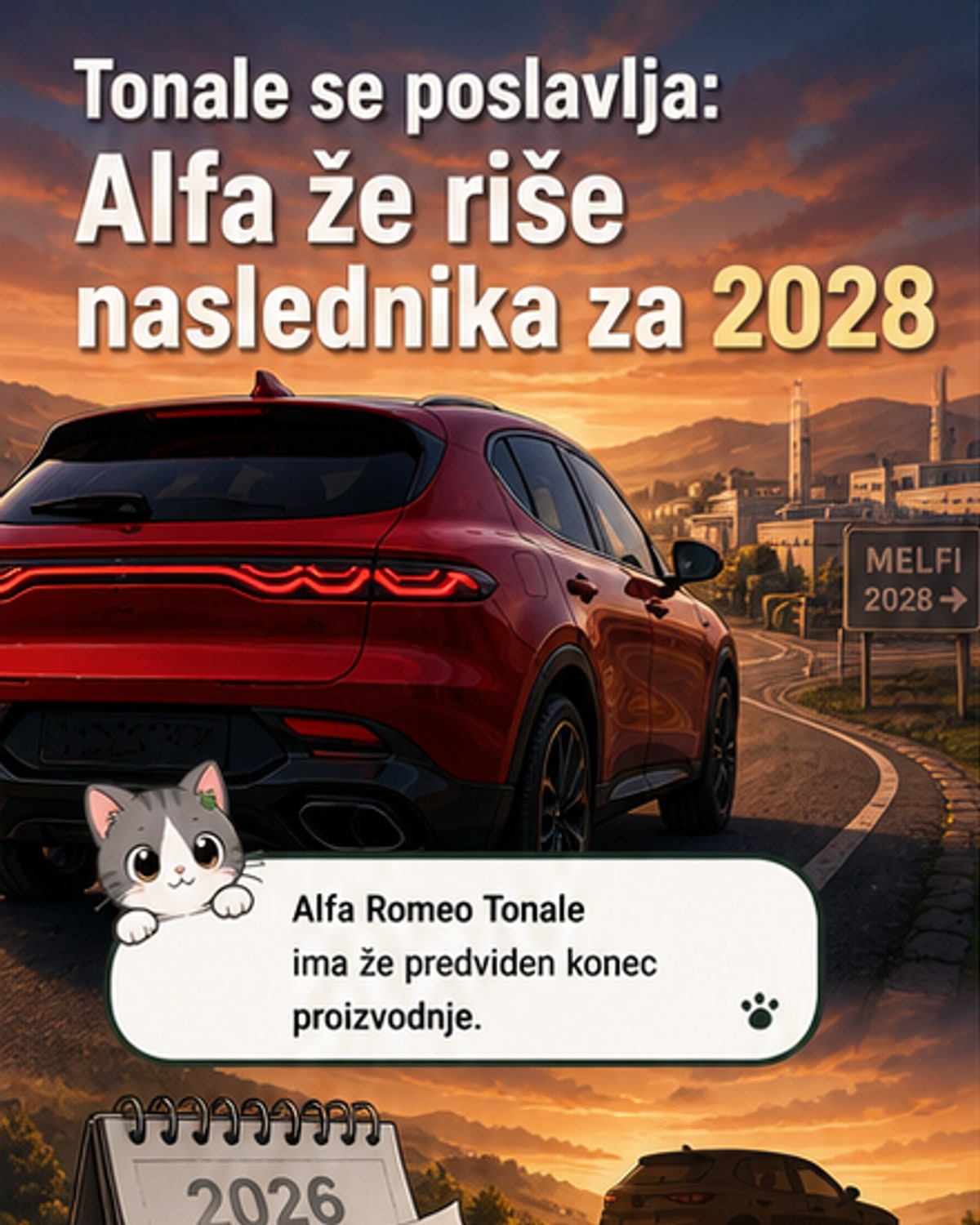 Tonale odhaja, novi Alfa Romeo leta 2028