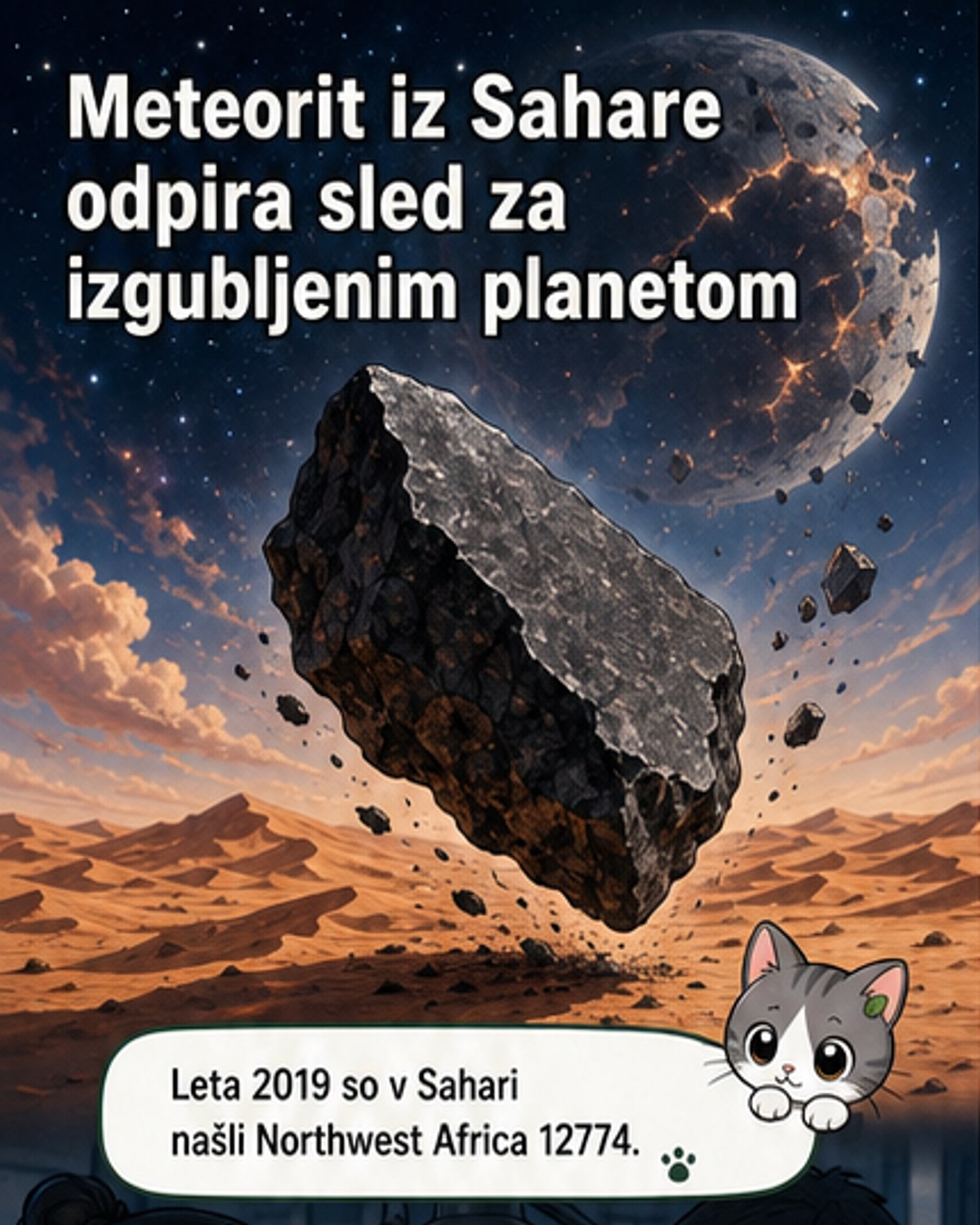 Meteorit kaže na izgubljen planet