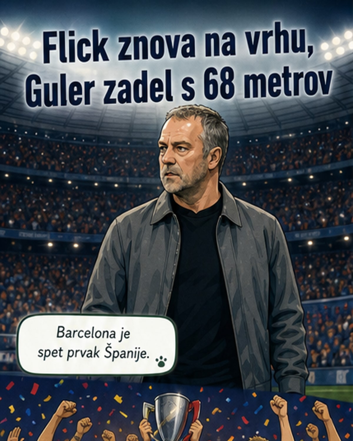Flick trener leta, Guler z golom s sredine