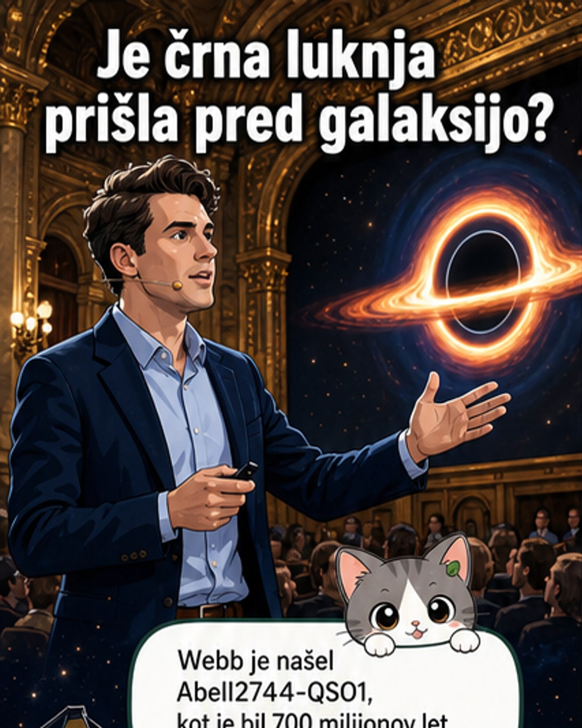 Črne luknje pred galaksijami?