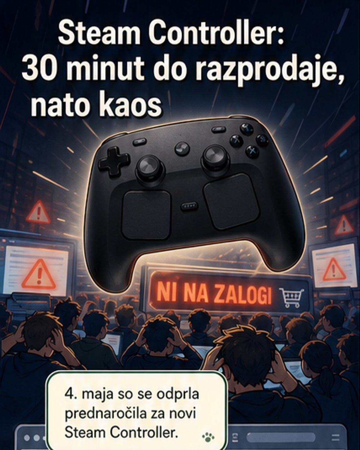 Steam Controller razprodan v 30 minutah