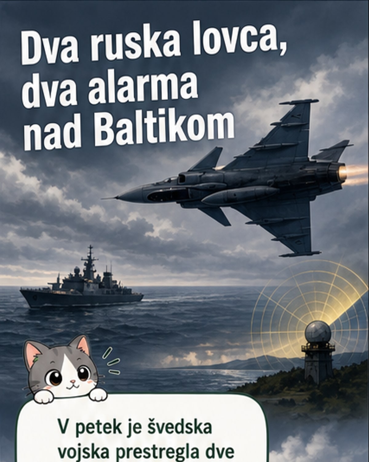 Švedska prestregla ruska vojna letala