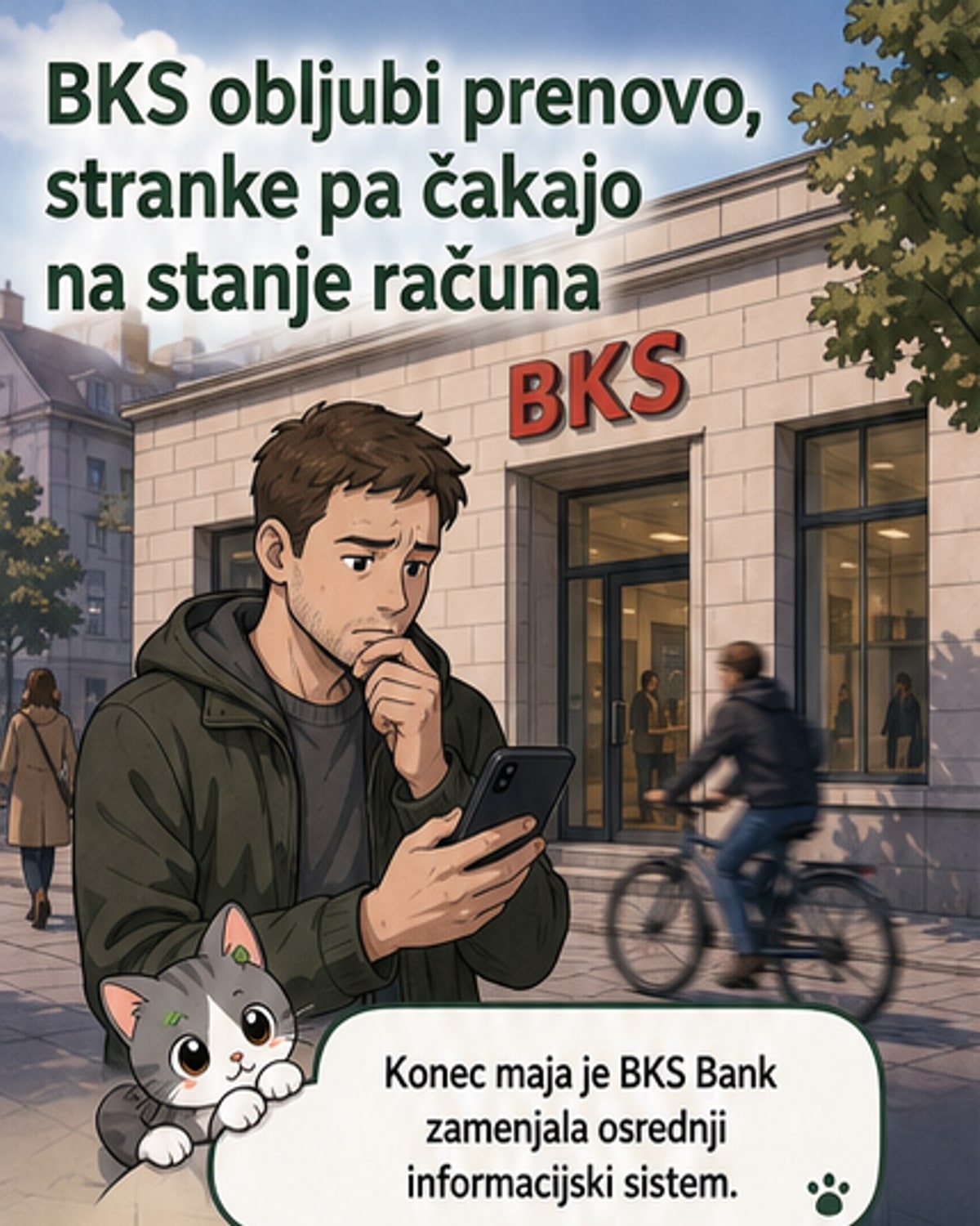 Prenova digitalne banke BKS razburila stranke