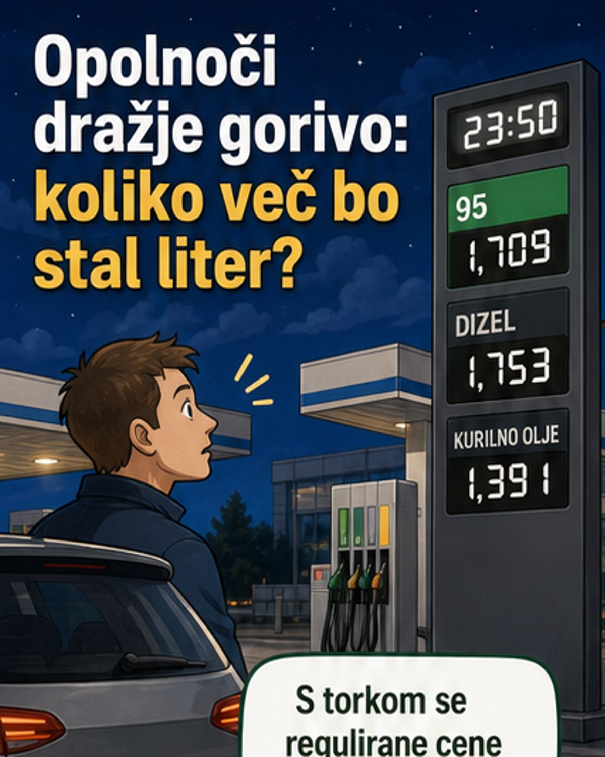 Naftna goriva dražja od polnoči