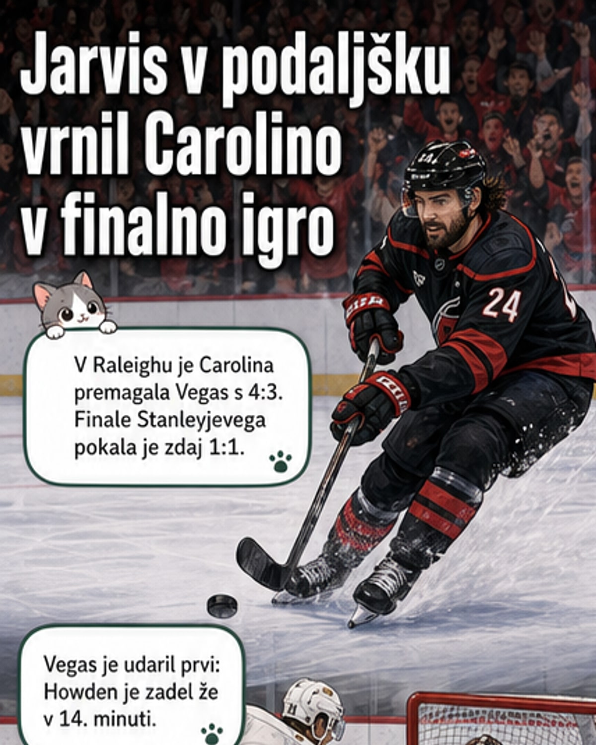 Jarvis v podaljšku poskrbel za izenačenje