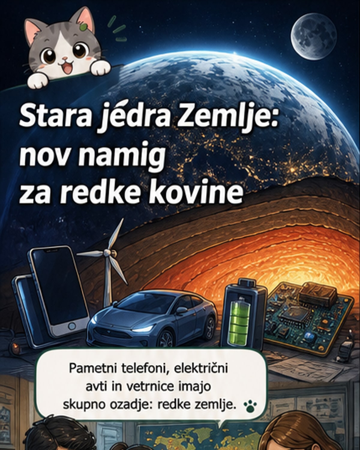 Najstarejša Zemljina jedra kažejo pot do redkih kovin