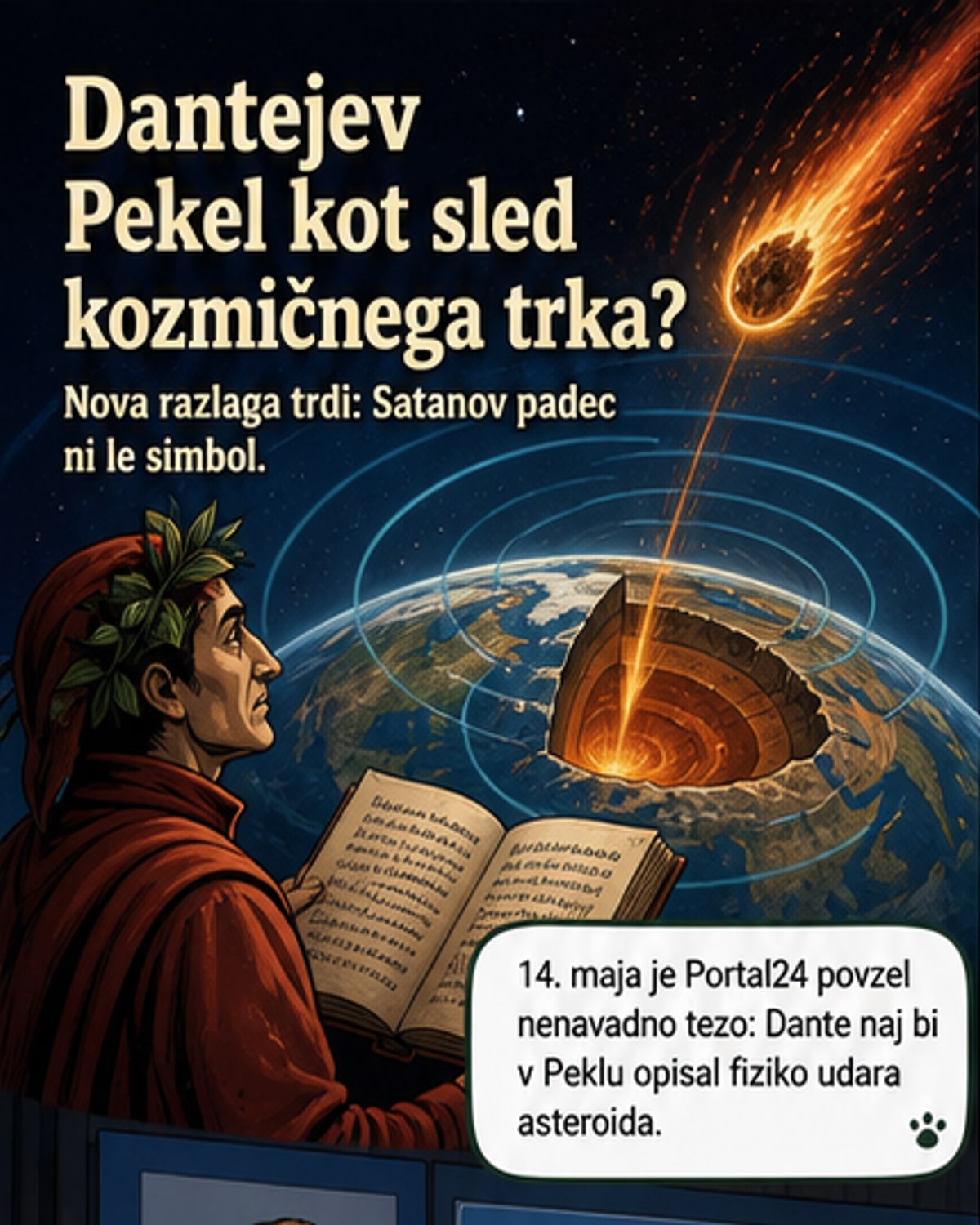 Dante je opisal planetarni trk?
