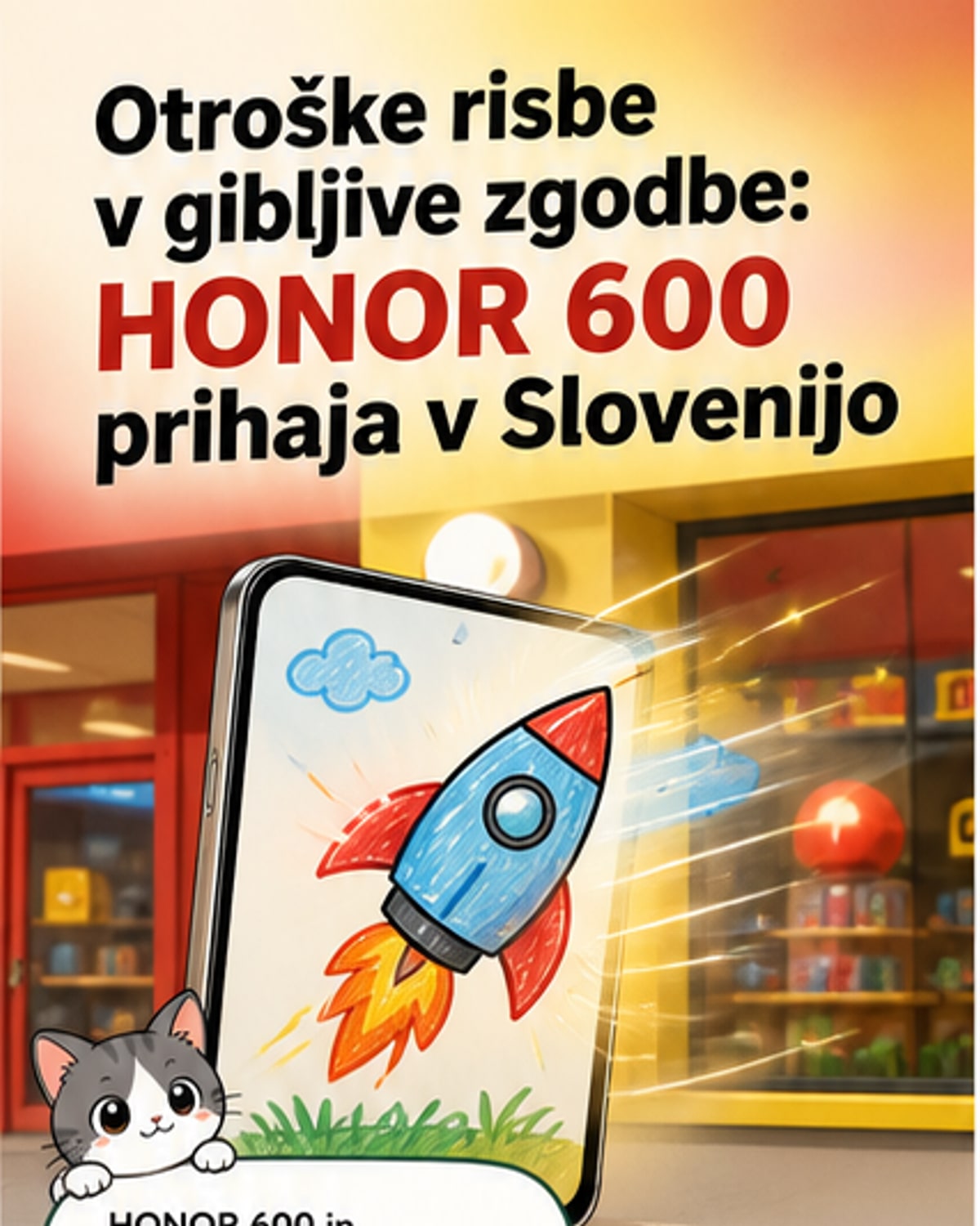 Risbe otrok postajajo animirane