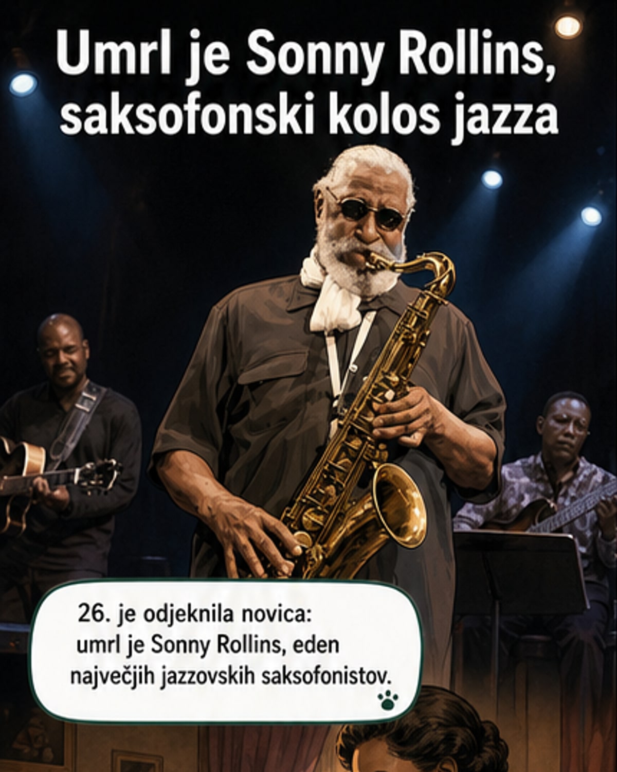 Ugasnil je jazzovski kolos Sonny Rollins