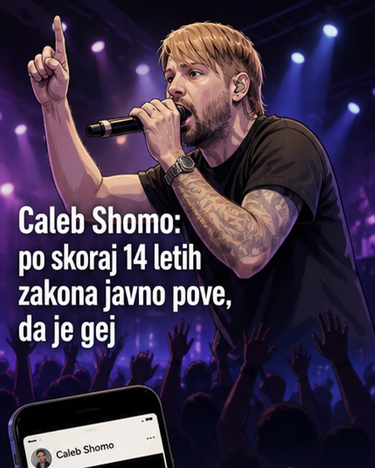 Rocker po 14 letih priznal, da je gej