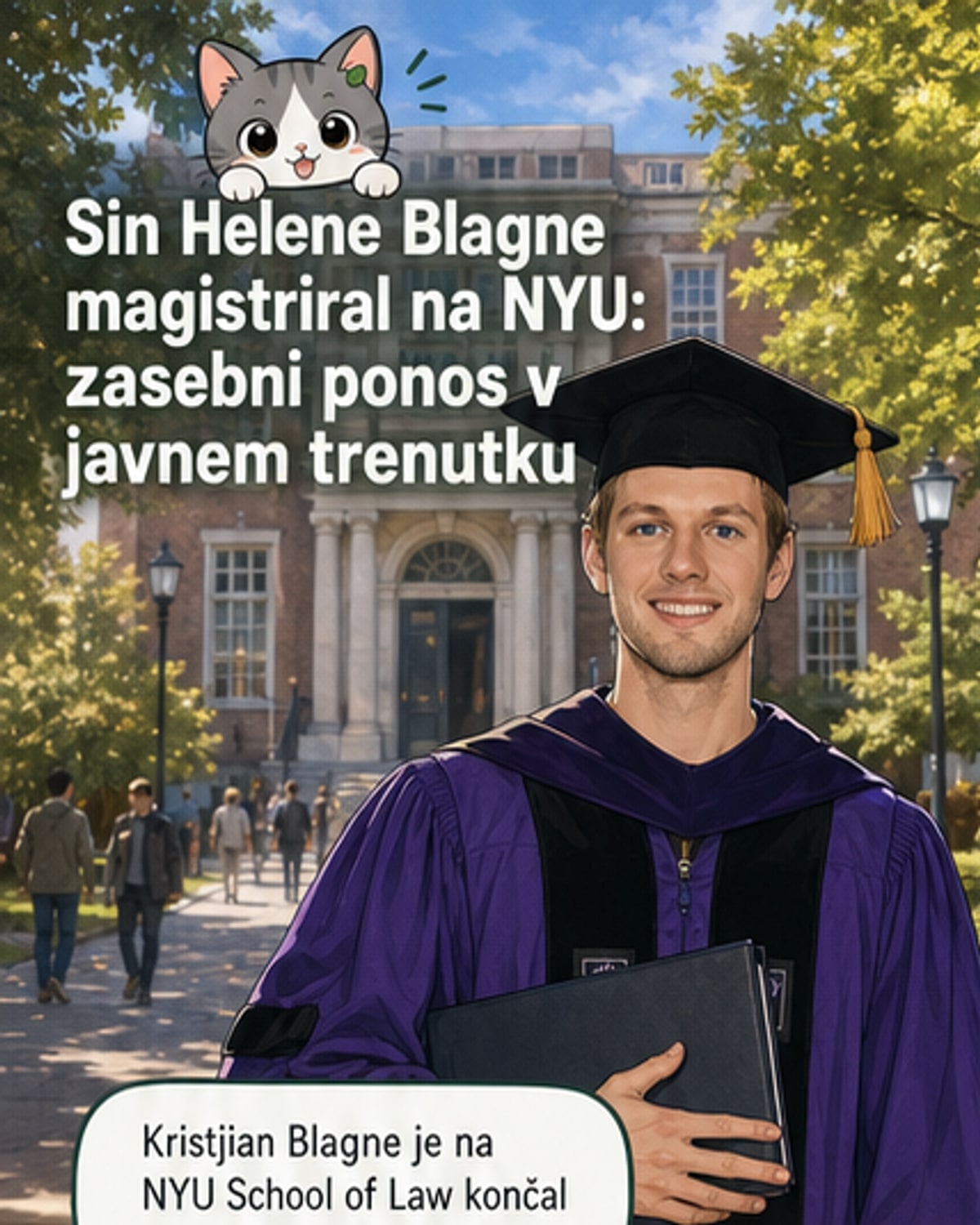 Helenin sin magistriral na prestižni pravni fakulteti