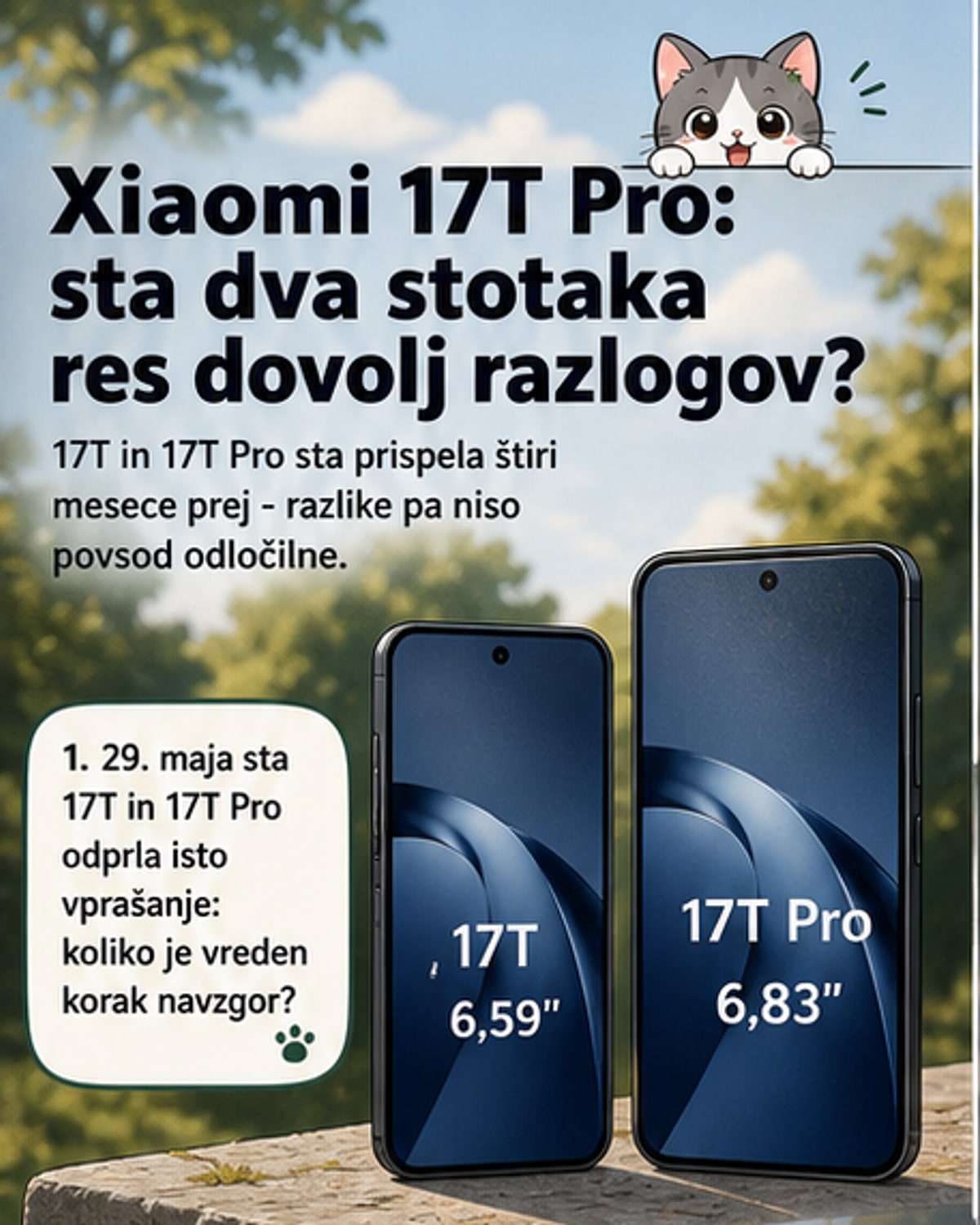 Xiaomi 17T proti 17T Pro: Kaj resnično loči nove modele?