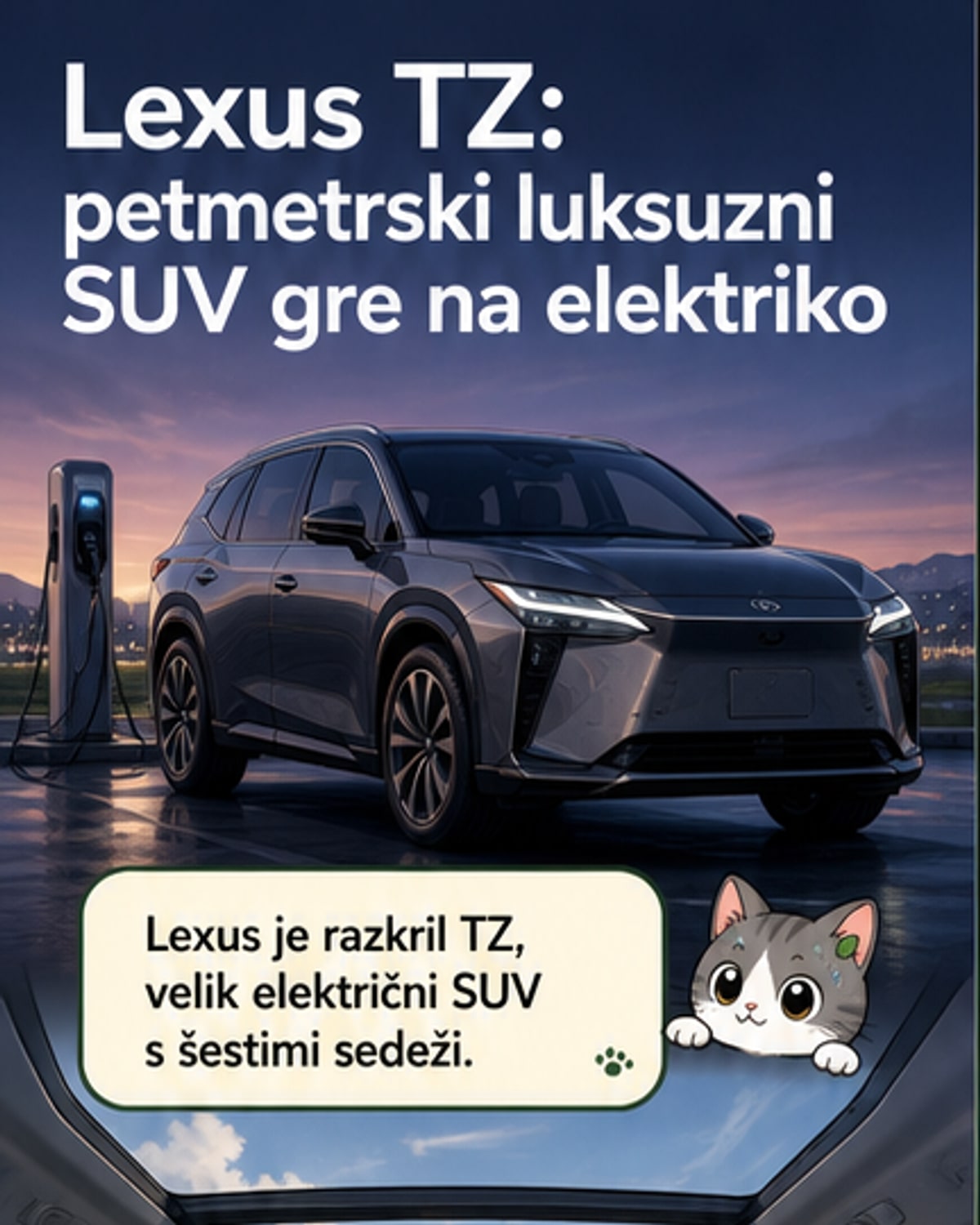 Lexus predstavi električni luksuzni SUV